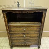 Bedside table or jam maker in art deco oak