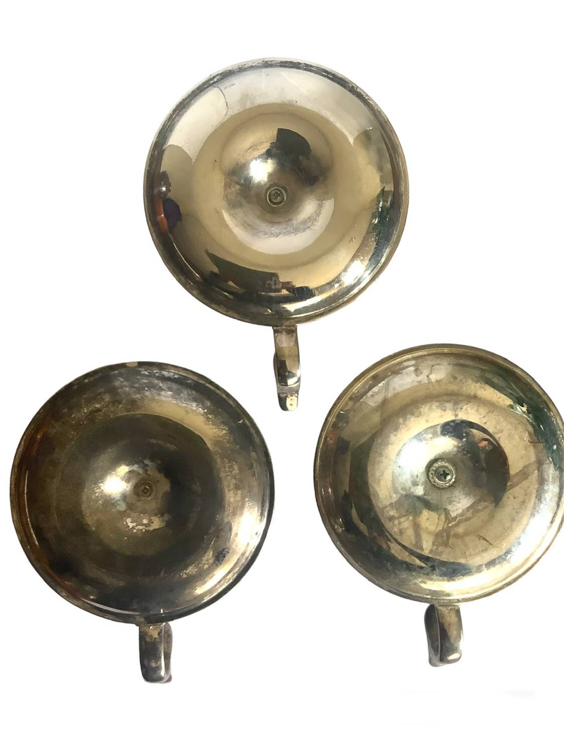 Silver cellar rat candle holders