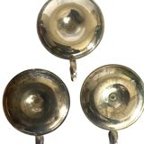 Bougeoirs rat des caves argenté