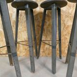 4 vintage loft bistro bar stools