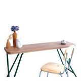 Console "The Knitter", foldable, solid oak