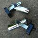 Pair of spotlight lamps, chromed metal, vintage 1970s
