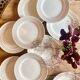 Set of 12 vintage flat plates, Jeannio de Gien model