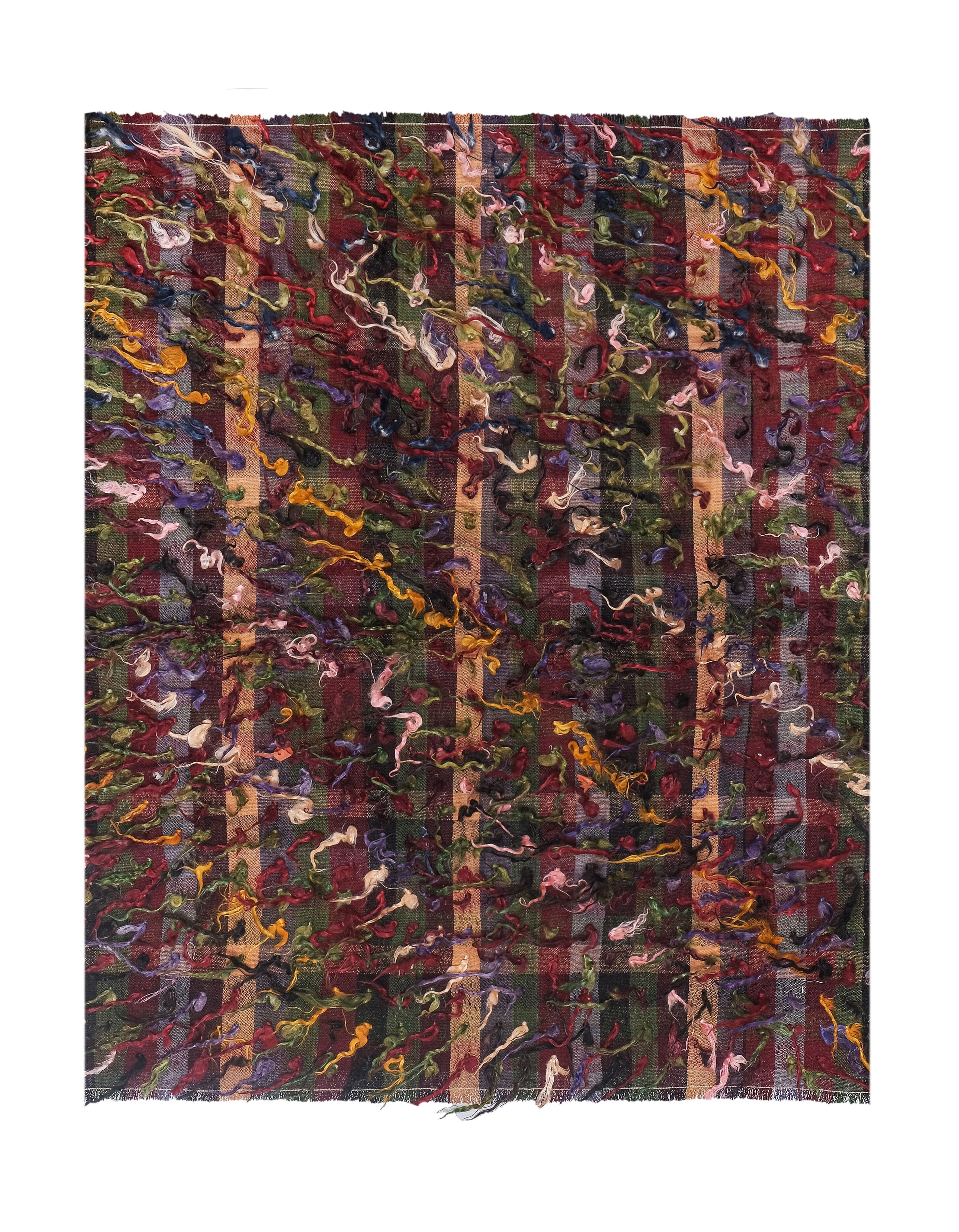 Vintage Turkish rug from Oushak, hand-woven 121x148 cm