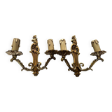 Appliques en bronze Louis XV