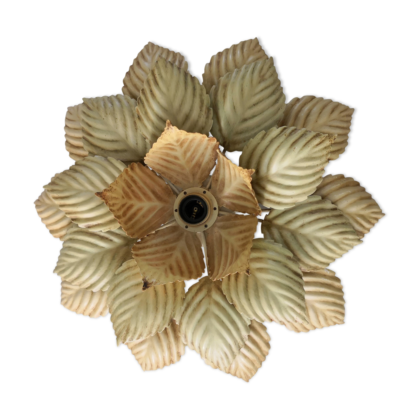 Ceiling wall lamp flower of the 70s