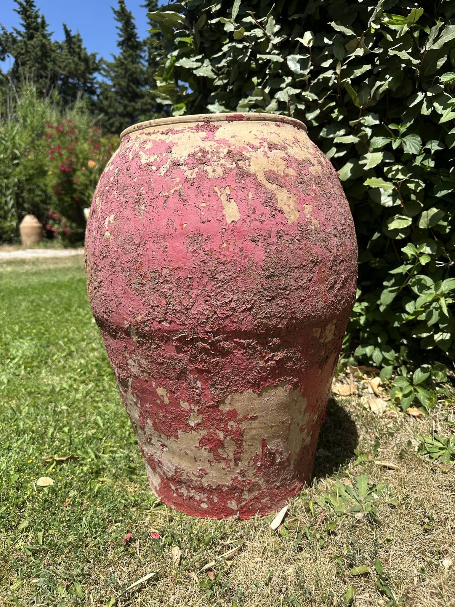 Jarre poterie en terre cuite ancienne 19ème