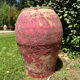 Ancient terracotta pottery jar from the 19th century.
