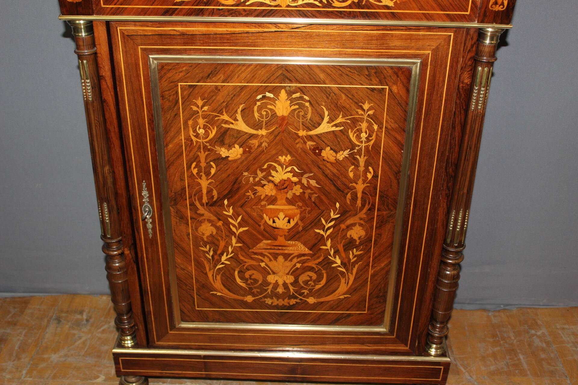 Napoleon III Support Buffet in 19th century marquetry