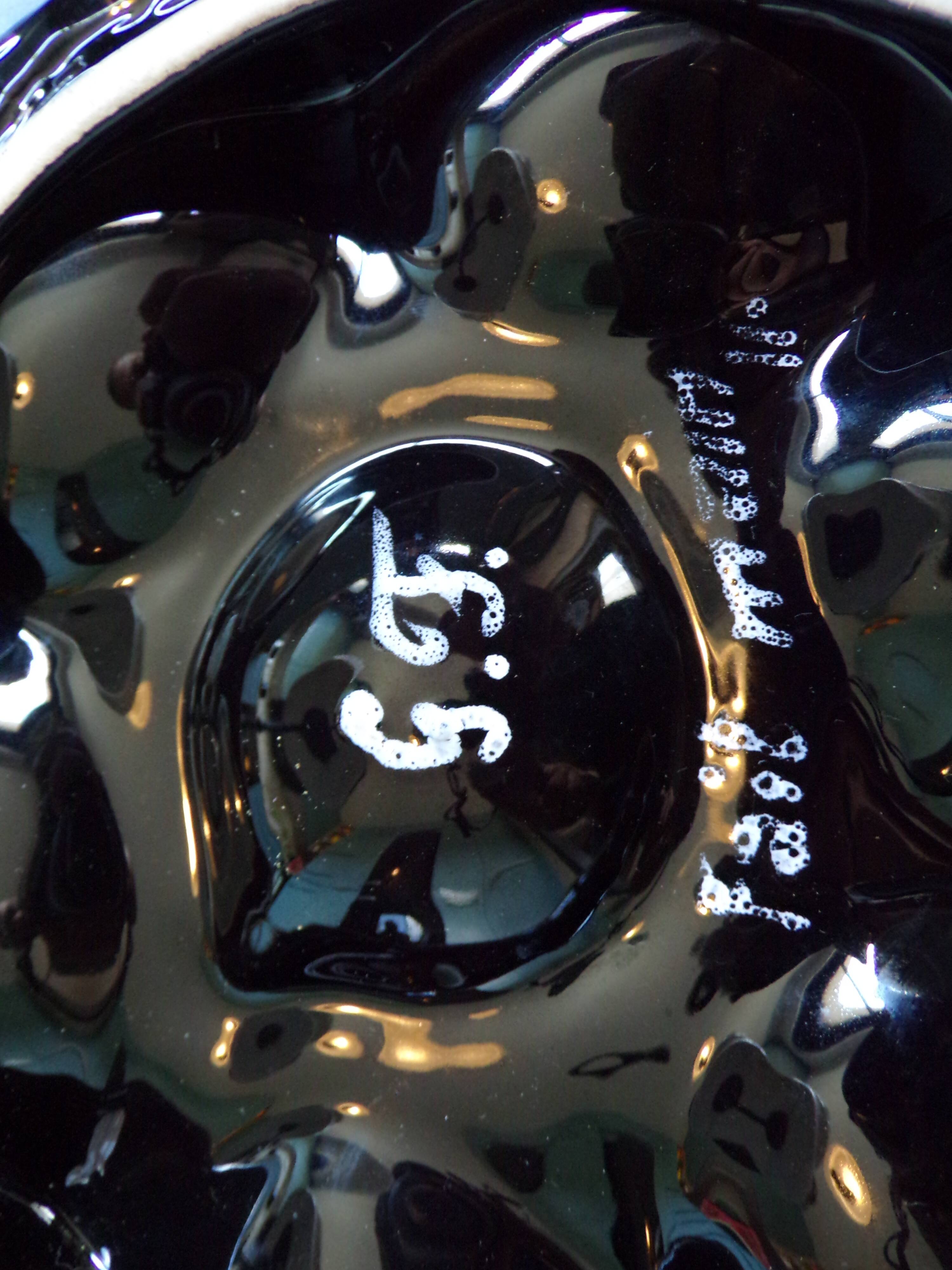 Duo of oyster plates by Gabriel Fourmaintraux