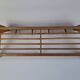 Mid-century Czechoslovak wooden wall coat rack with shelf, Uluv, 1970s
