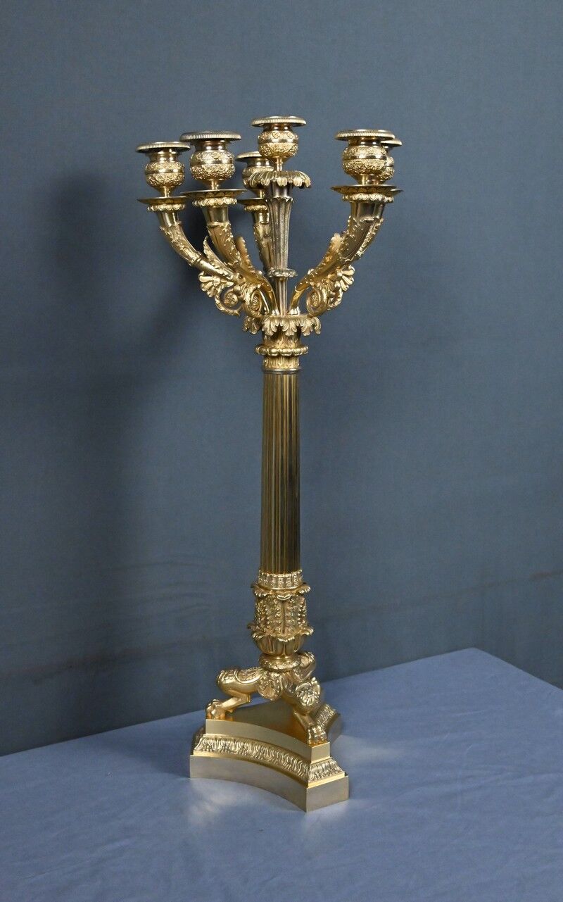 Gilded bronze candelabrum, Restoration period – early 19th century