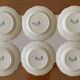 6 large flat antique plates in Sarreguemines earthenware