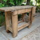Carpenter old oak workbench