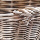 Wicker trunk L75xH53xD48 vintage