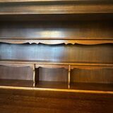 Rustic two-body buffet in oak from the 1960s.