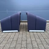 2x Artifort Groovy F598 by Pierre Paulin, Dark Blue, original
