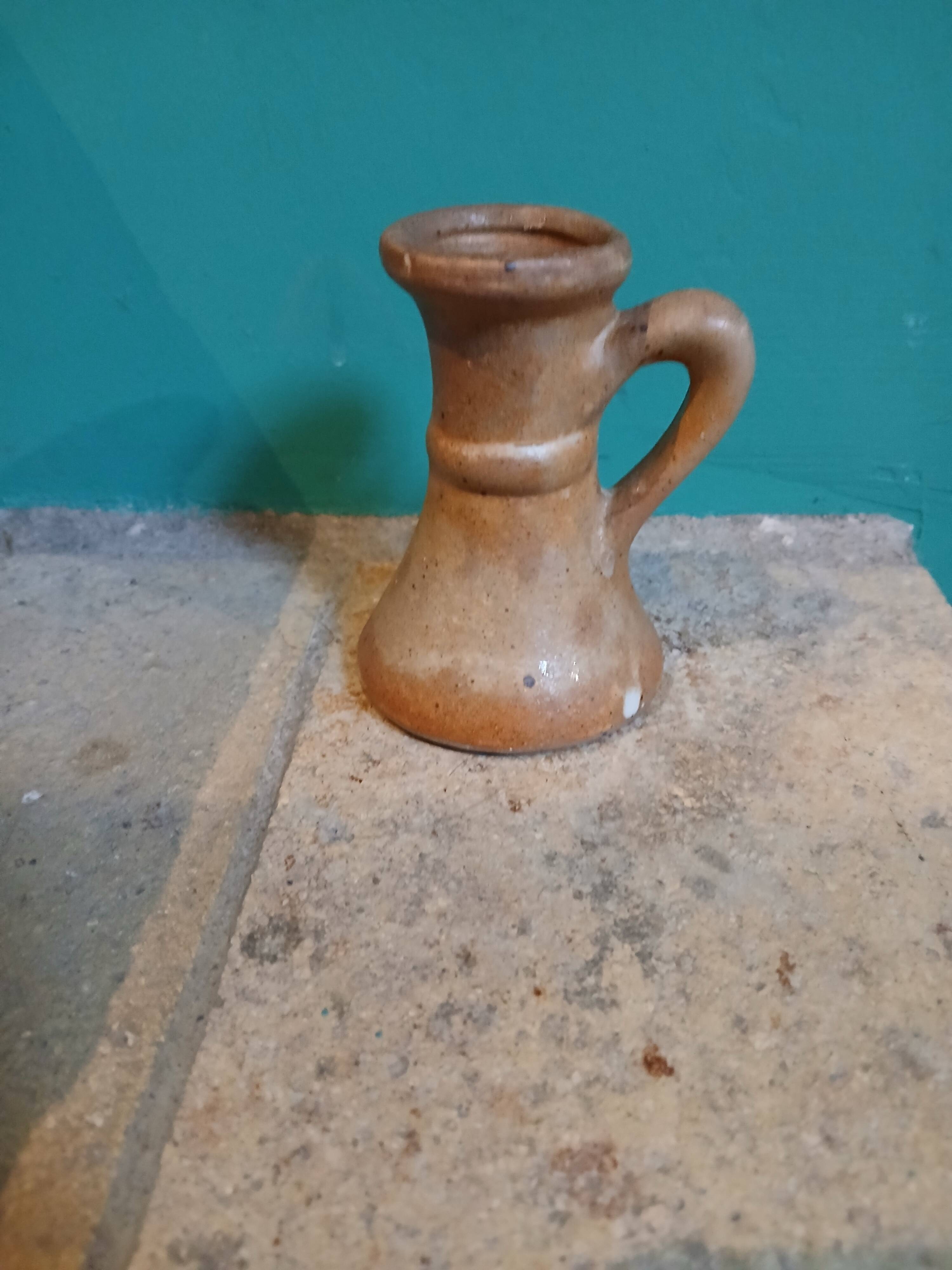 Bougeoirs en grès vintage