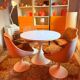 Table et chaise pied tulipe Space âge vintage années 70