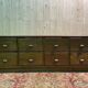 Oak craft cabinet with drawers