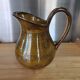 Jug / Pitcher in Saint-Clément earthenware with amber & honey glaze vintage