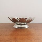 Empty metal flower pocket