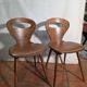Paire de chaises bistrot "Fourmi" Baumann – Vintage 1960