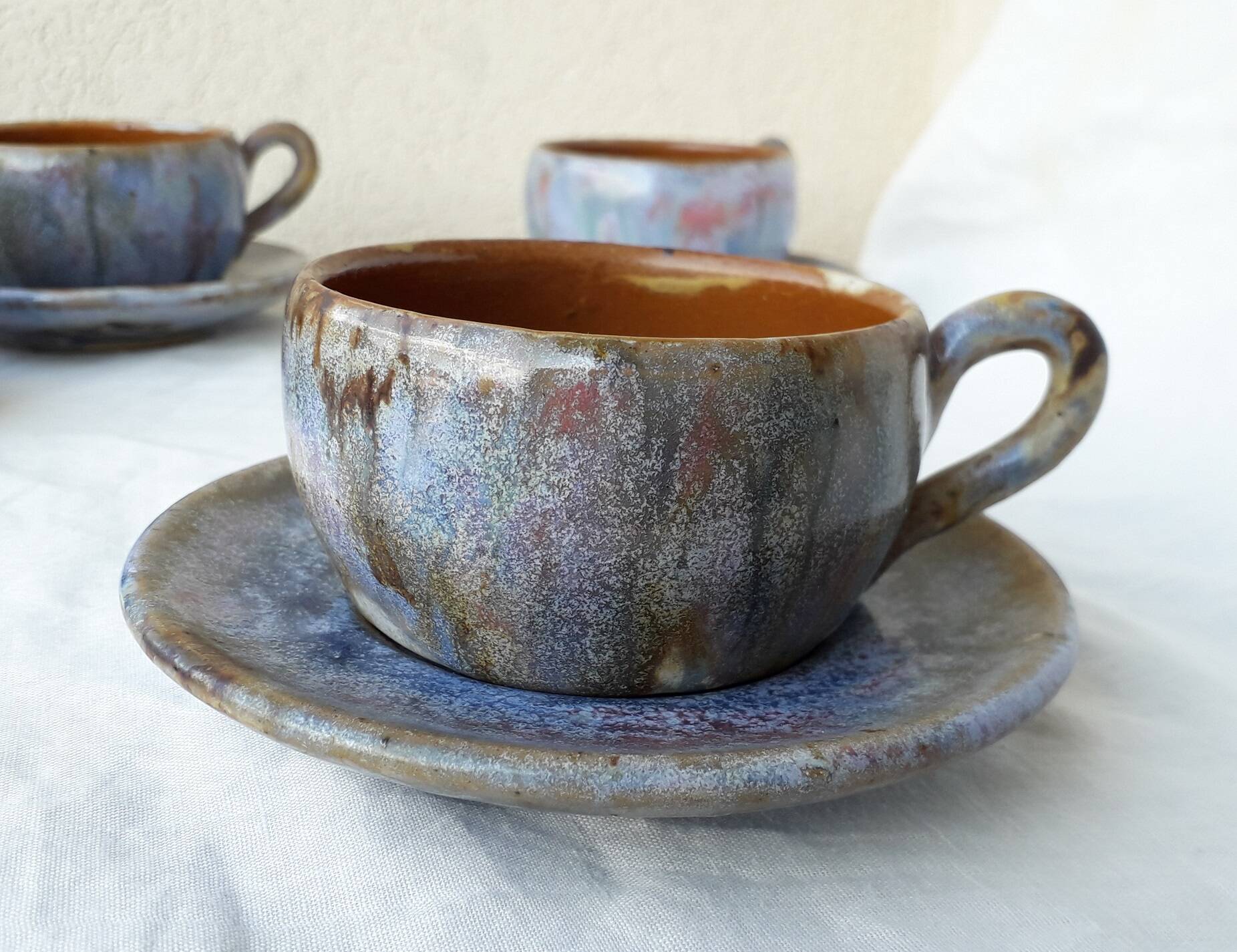 6 stoneware cups Lempereur