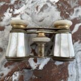 Opera binoculars in Mother-of-Pearl and Brass - authentic - Early XXth - France
