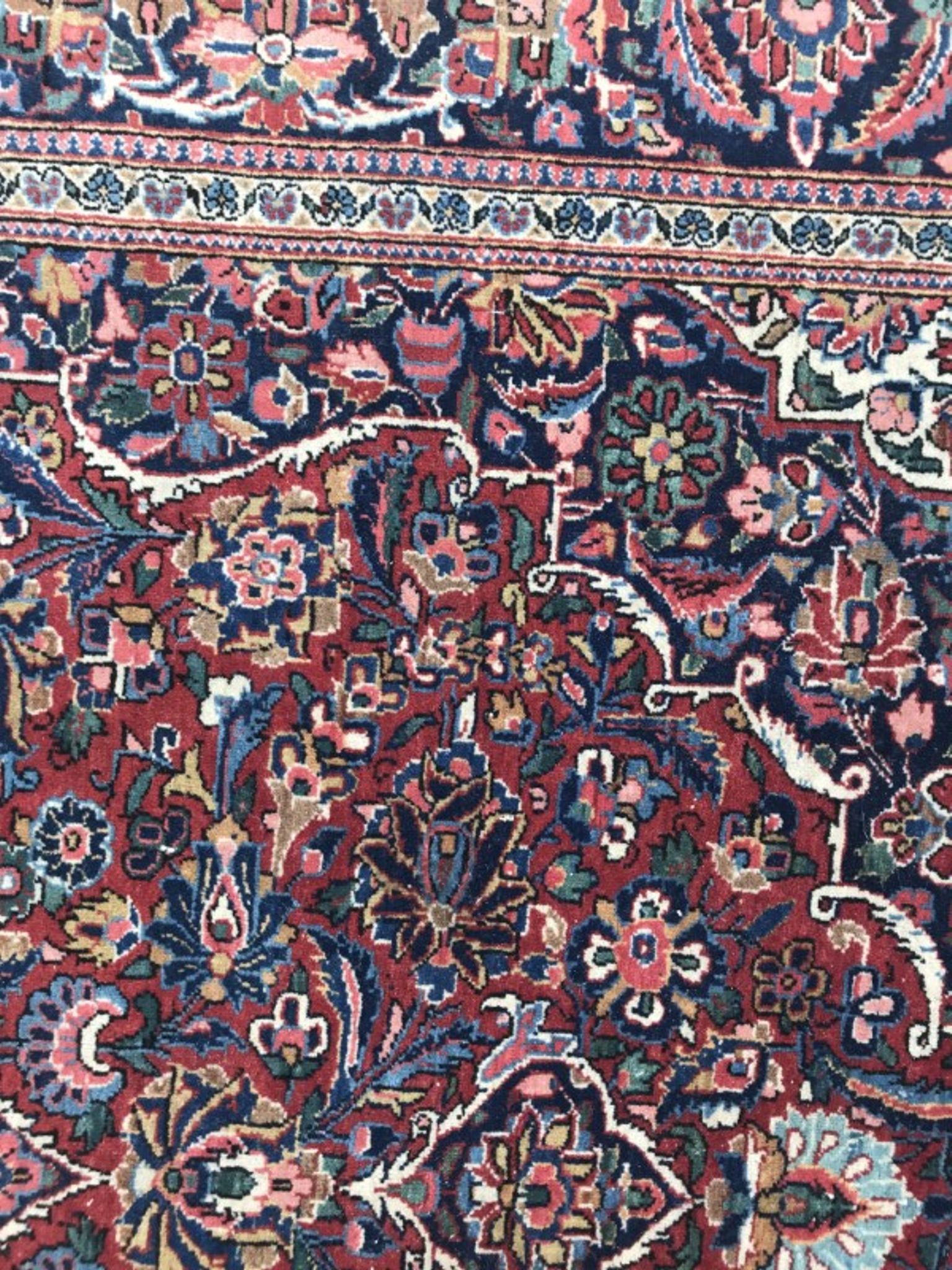 Tapis ancien Kashan Iran 135X198 CM