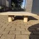 Travertine coffee table Angelo Mangiarotti for Up&Up 1970s
