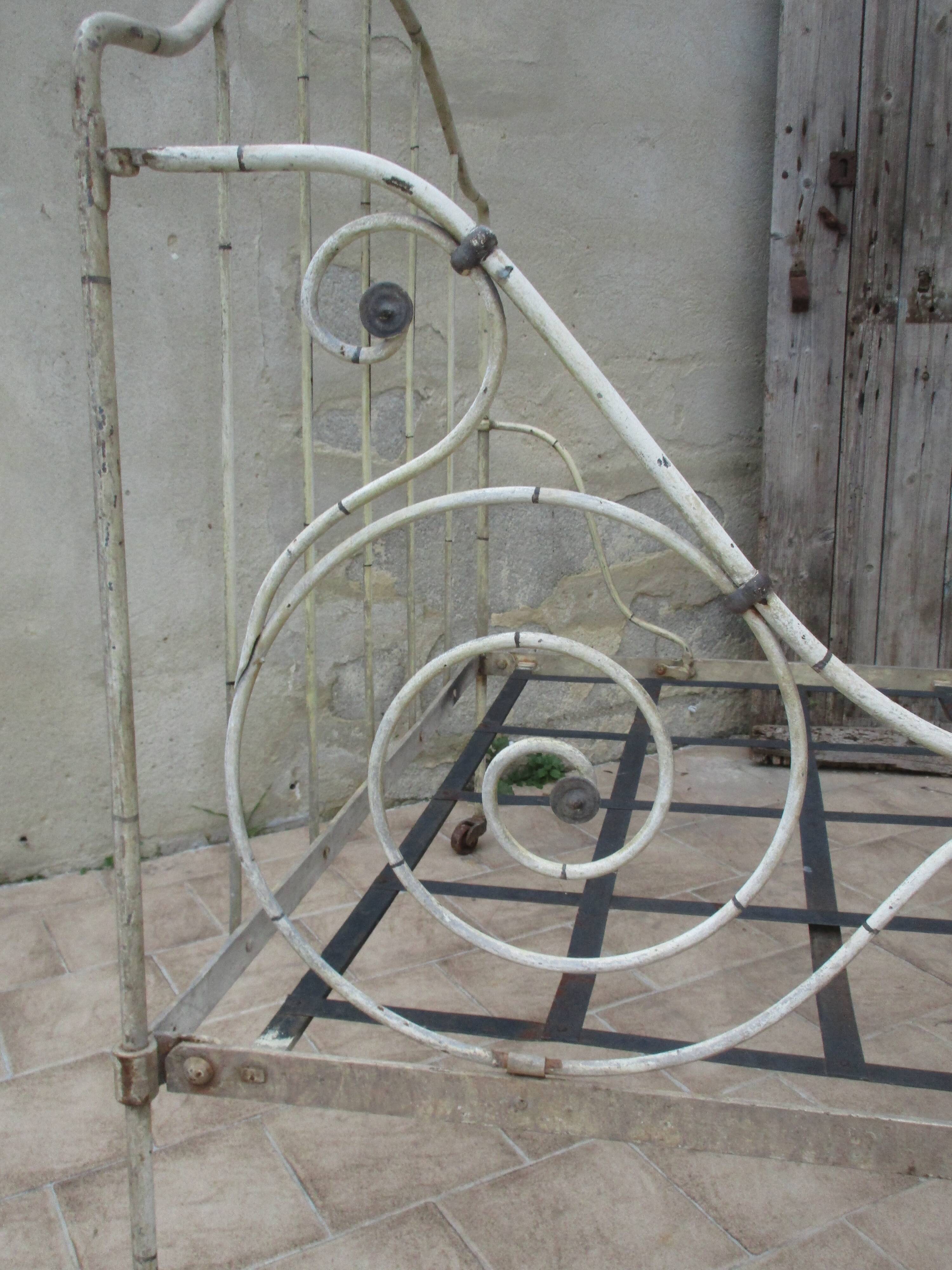 Ancient iron forge bed