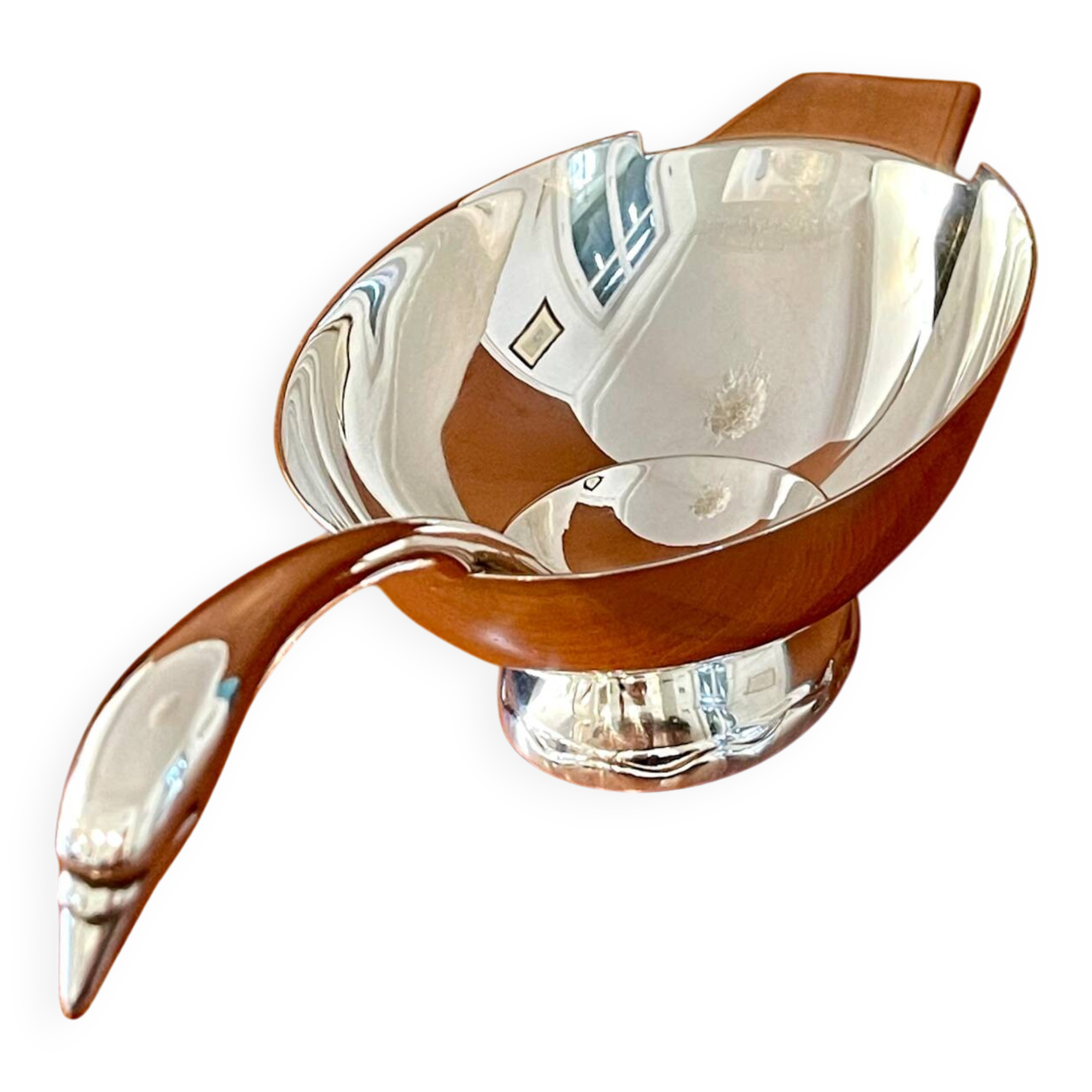 Christian FJERDINGSTAD for CHRISTOFLE, swan sauceboat in very good condition