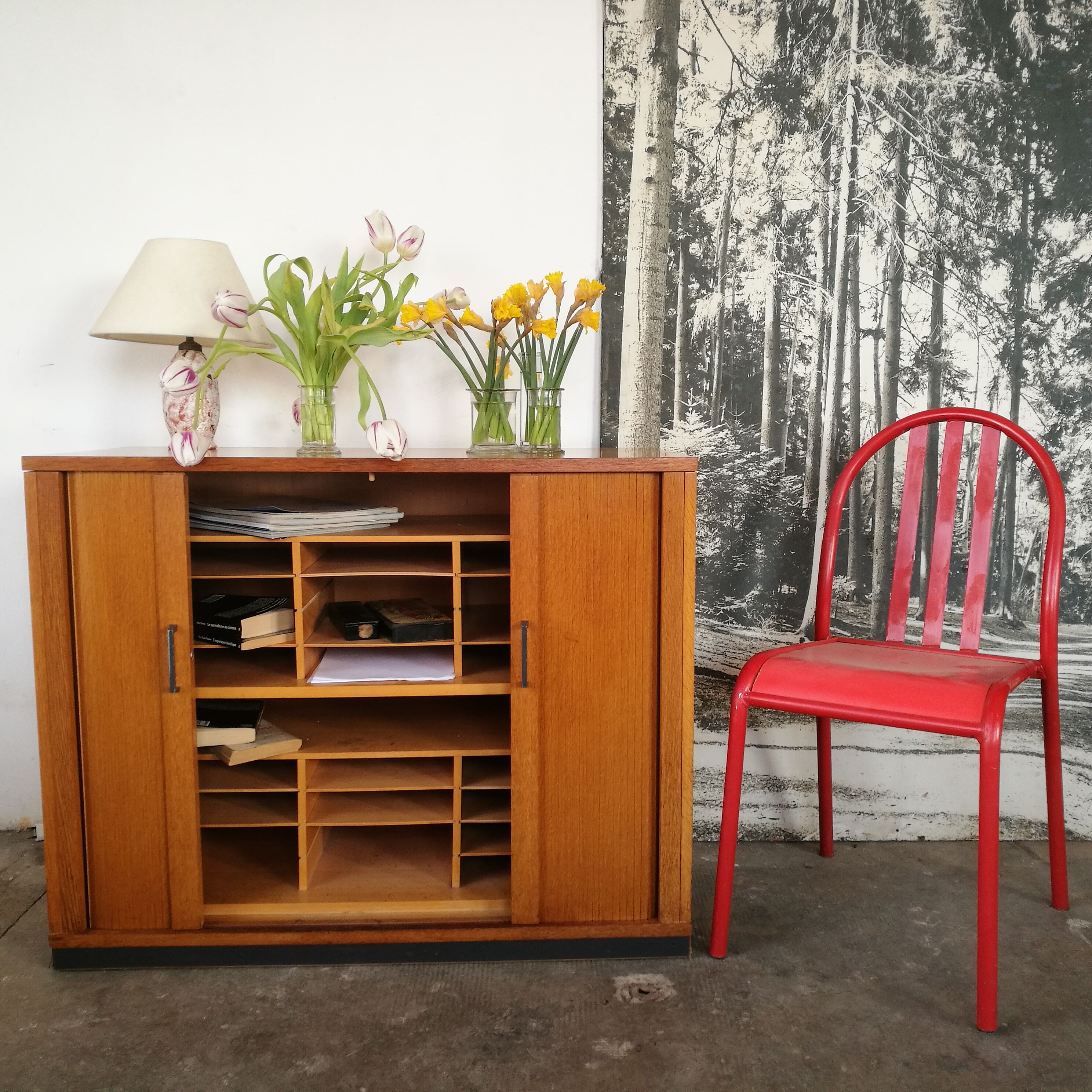 Curtain furniture, storage box