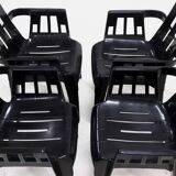 Set of 4 Boston Chairs by Pierre Paulin for Henry Massonnet France 1980s