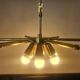 Rare Midcentury Brass Chandelier, 1970s