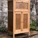 Parisian art deco sideboard in raw oak 1930