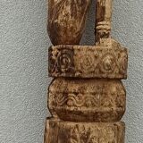 Ancient wooden ancestor statue of the Leti Islands, Indonesia