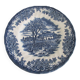 Set of 9 myott meakin england blue dessert plates