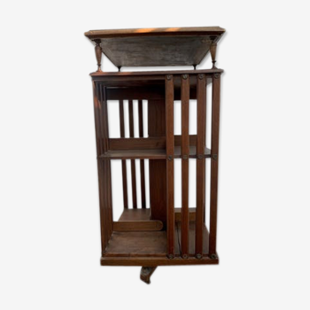 Terquem revolving library in walnut late 19th - 1900