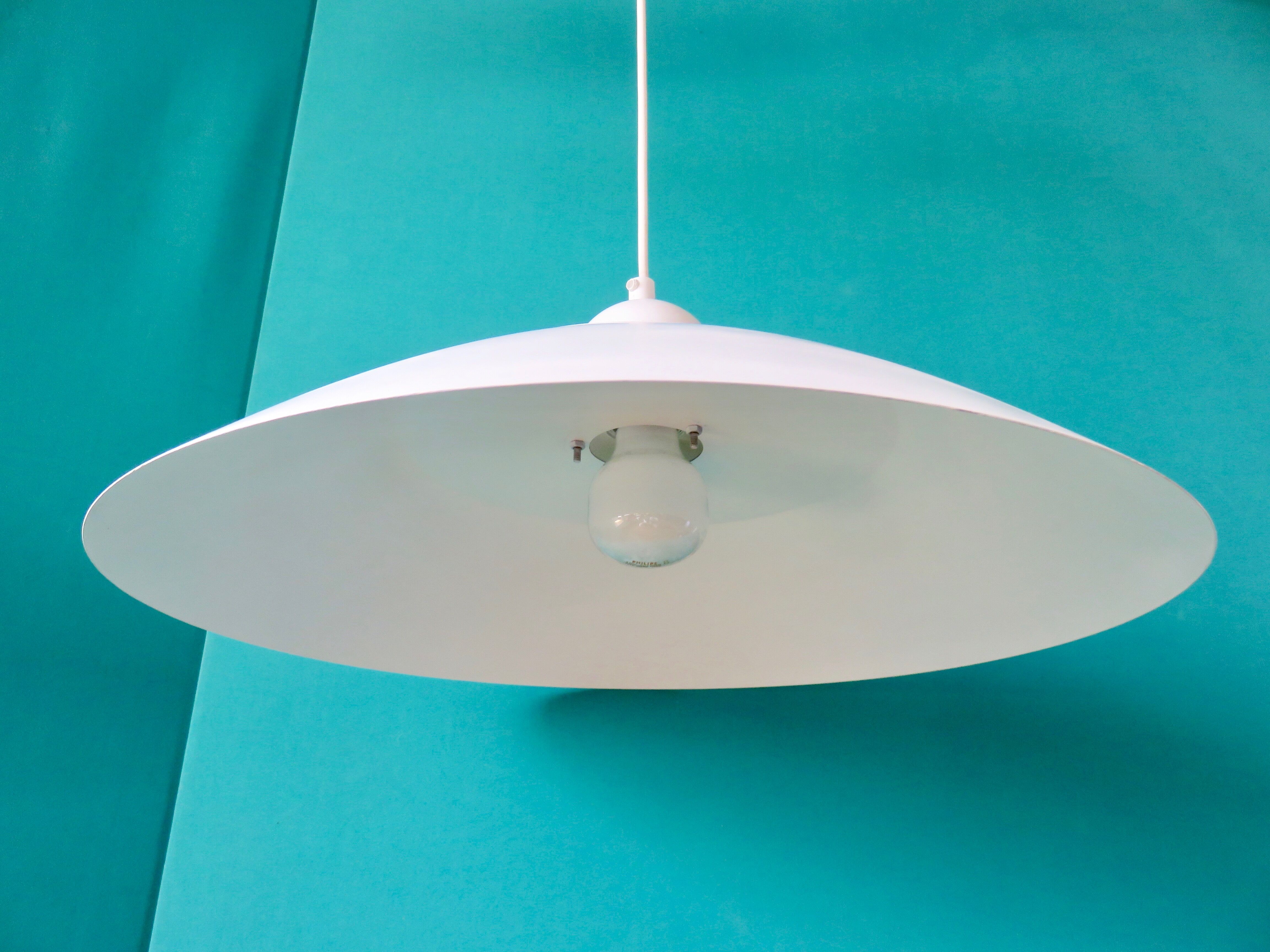 Suspension blanche "Danalight" Danemark 1975