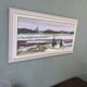 Peinture à l’huile de paysage moderne suédoise moderne du milieu du siècle Vintage Expressive Paysage, encadré