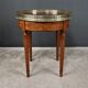 Small bouillotte table in marquetry – mid 20th century