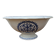 Vintage large salad bowl Gien Rouen model blue arabesques 30x14cm