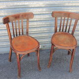 Pair of Baumann bistro chairs