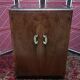 Art deco bar furniture symmetrical walnut veneer