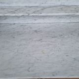 Patinated bathroom cabinet with marble 1940s