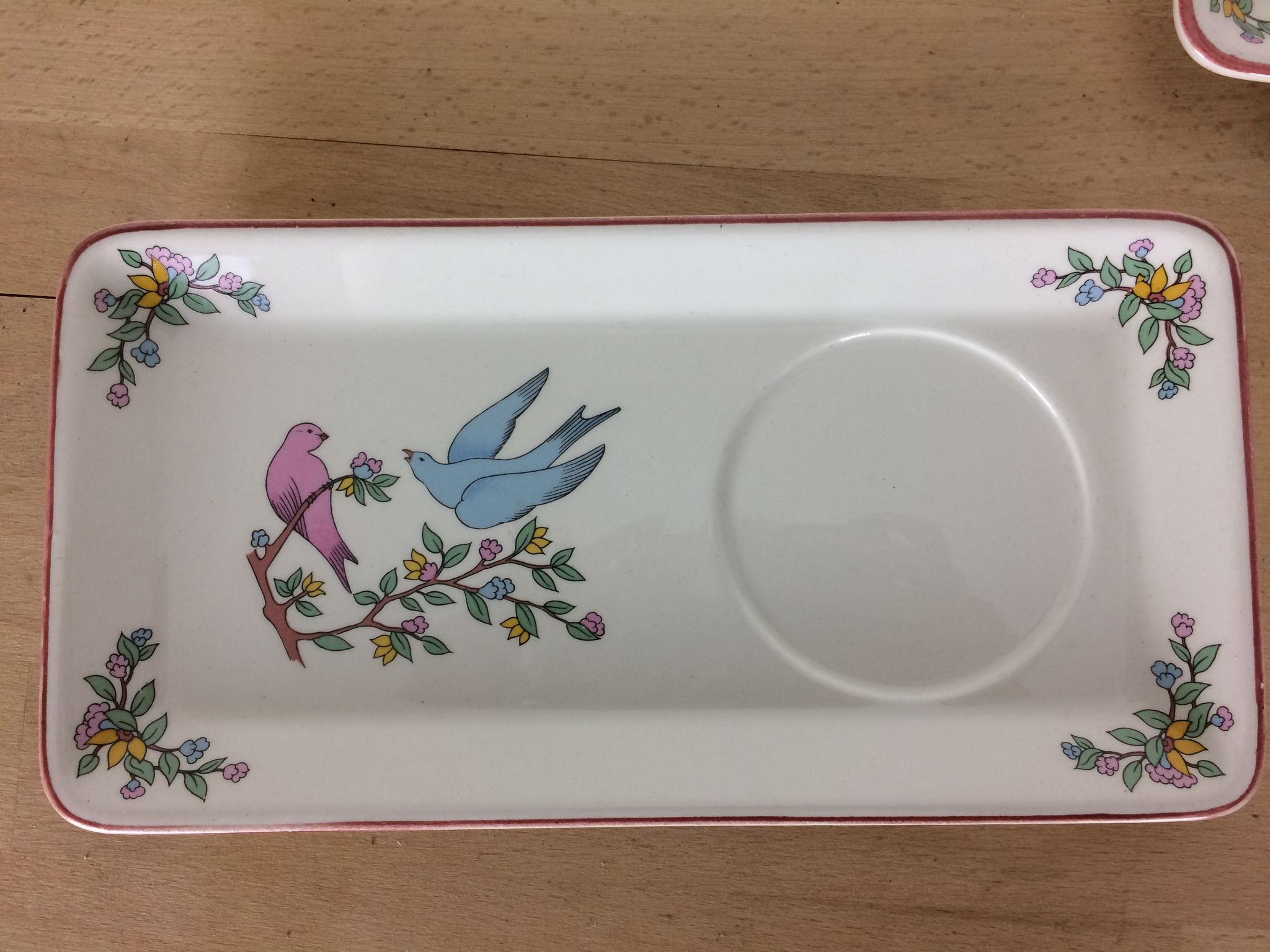 Mugs Les Amoureux de Gien, by Marie Pierre Boitard, breakfast service