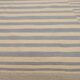 Blue cream wool kilim handwoven modern kilim flat-weave area rug-205x283cm