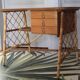 Louis Sognot desk bamboo, rattan
